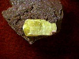 A photo of the mineral ettringite