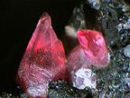 A photo of the mineral rhodochrosite